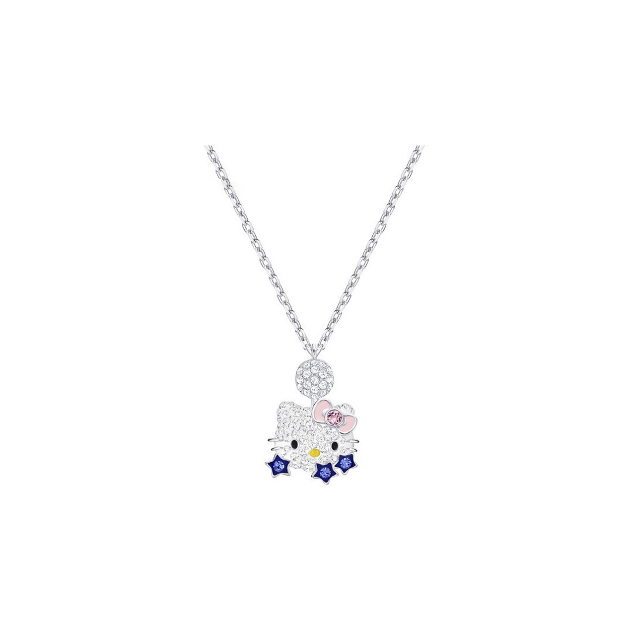 (Women) Swarovski Hello Kitty Star Moon Metal Necklace for Women 5290517
