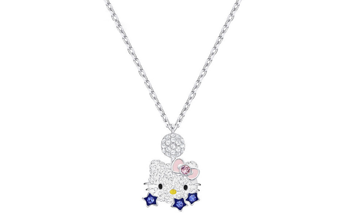 Order (W) 施華洛世奇Hello Kitty星月金屬項鍊女士款 5290517