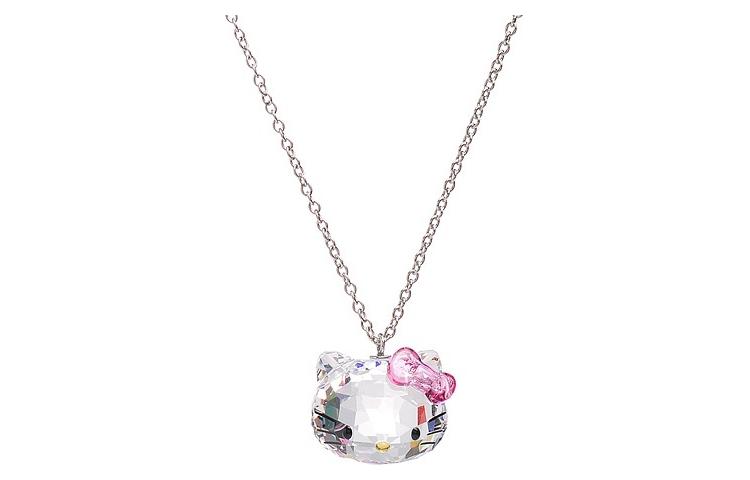 (Women) Swarovski Hello Kitty Sweet Cute Artificial Crystal Necklace for Women. 1100031 圖 2