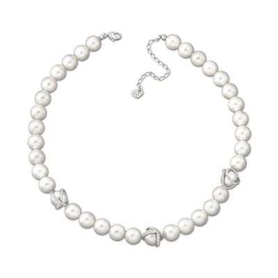 (Women) Swarovski High-End Minimalist Pearl Necklace White for Women 1179752