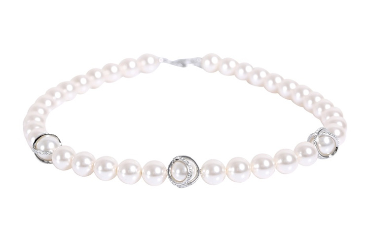 (Women) Swarovski High-End Minimalist Pearl Necklace White for Women 1179752 圖 3