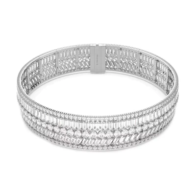 (Women) Swarovski Hyperbola Choker Necklace Silver 5635347