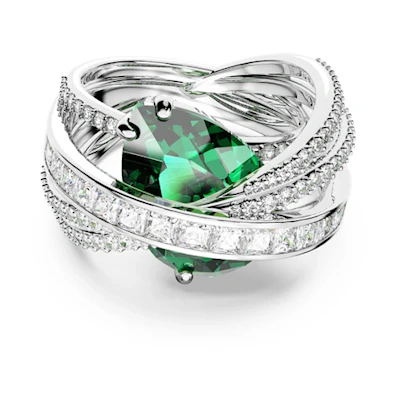 (Women) Swarovski Hyperbola Cocktail Ring for Women - Silver. 5666956
