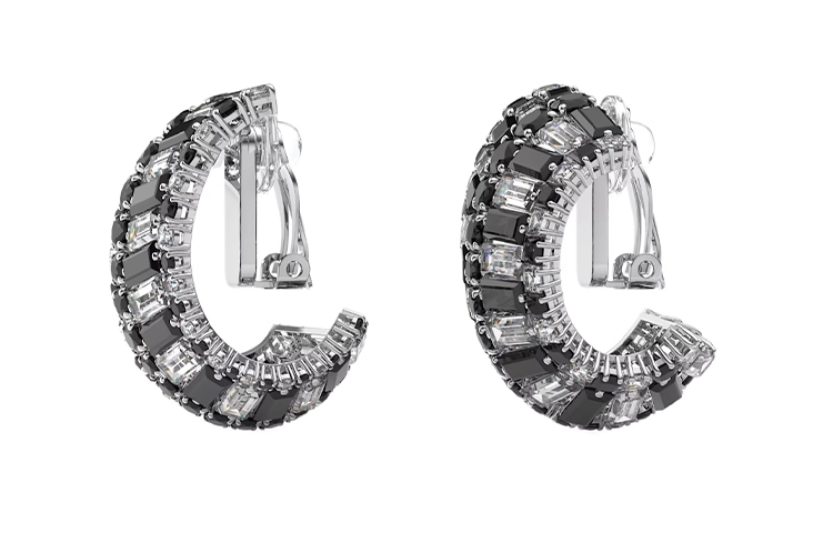 (Women) Swarovski Hyperbola Series Rhodium-Plated Elegant Fashionable  Earrings. 5615324 圖 3