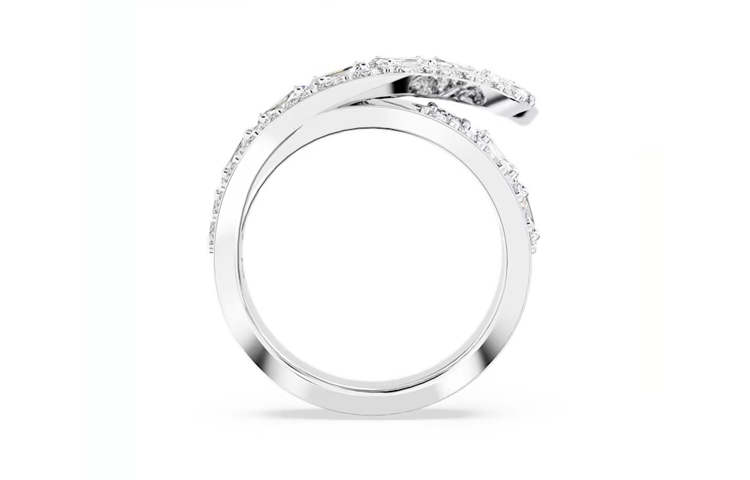 Purchase (W) Anillo de cóctel para mujer Swarovski Hyperbola plateado con rodio. 5665341