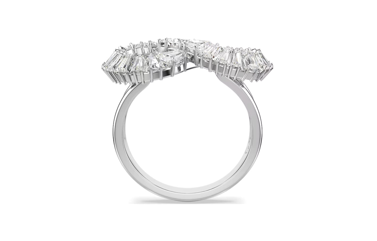 Purchase (W) スワロフスキー ハイパーボラ スパイラルデザイン キュービックジルコニア リング レディース 5679698