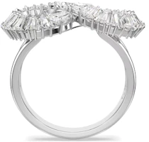 Purchase (Women) Swarovski Hyperbola Spiral Design Cubic Zirconia Rhodium-Plated Silver Ring Women. 5679698