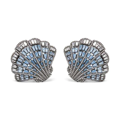 (Women) Swarovski Idyllia Clip-On Crystal Earrings for Women - Silver. 5683033