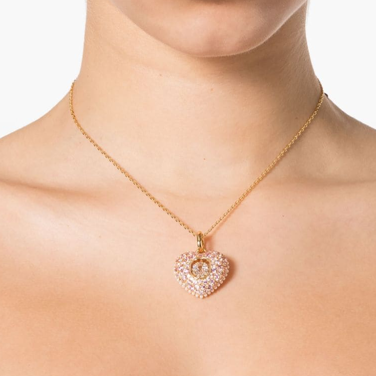 (Women) Swarovski Idyllia Heart Pendant Gold Necklace with Crystals for Women. 5680784 圖 4