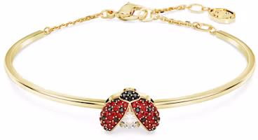 (Women) Swarovski Idyllia Ladybird Red Crystal Gold-Tone Bracelet for Women. 5670057 (Women) Swarovski Idyllia Ladybird Red Crystal Gold-Tone Bracelet for Women. 5670057