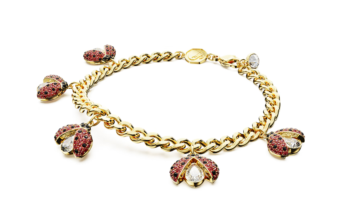 (Women) Swarovski Idyllia Ladybug Pave Crystal Bracelet Gold for Women. 5666238 圖 3