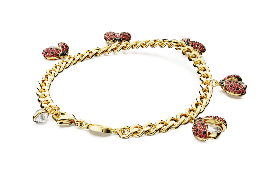(Women) Swarovski Idyllia Ladybug Pave Crystal Bracelet Gold for Women. 5666238 圖 4