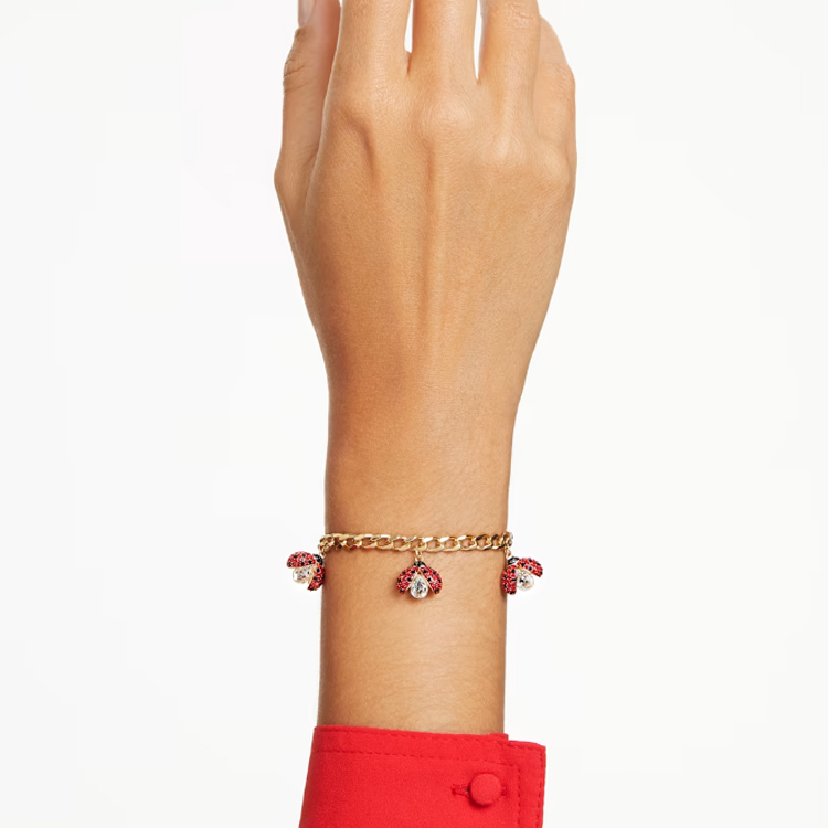 (Women) Swarovski Idyllia Ladybug Pave Crystal Bracelet Gold for Women. 5666238 圖 5