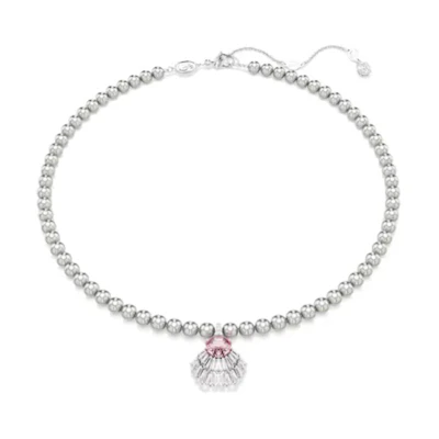 (Women) Swarovski Idyllia Pearl Shell Pendant Necklace Rhodium-Plated Silver for Women. 5680297