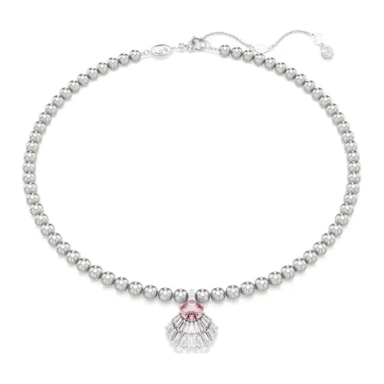 (Women) Swarovski Idyllia Pearl Shell Pendant Necklace Rhodium-Plated Silver for Women. 5680297 圖 2
