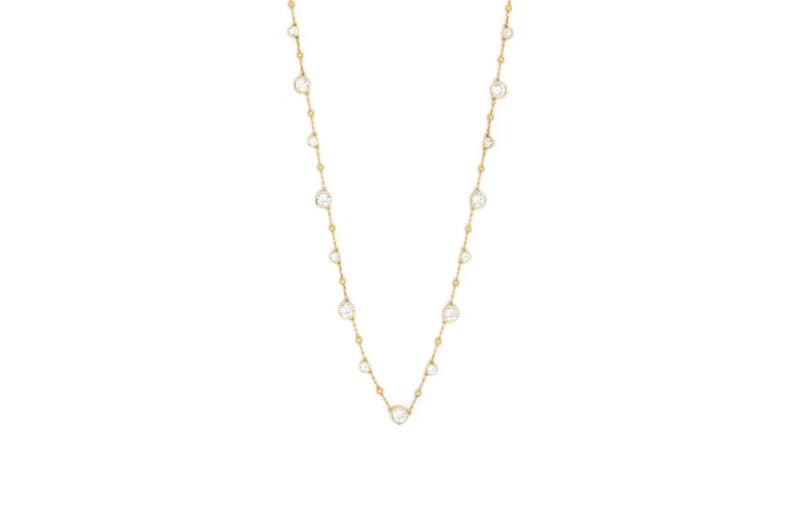 (Women) Swarovski Imber Gold Crystal Necklace for Women with Zirconia and Metal Chain. 5680091