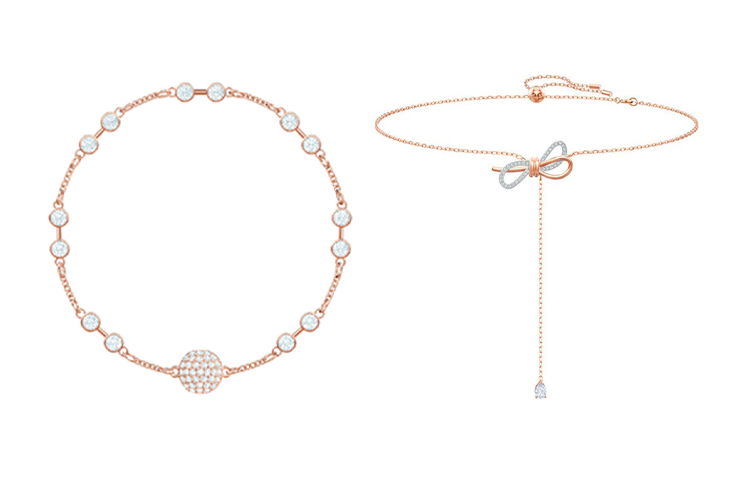 (Women) Swarovski Lifelong Bow Necklace + Remix Alloy Bracelet Set for Women. ES2021012002