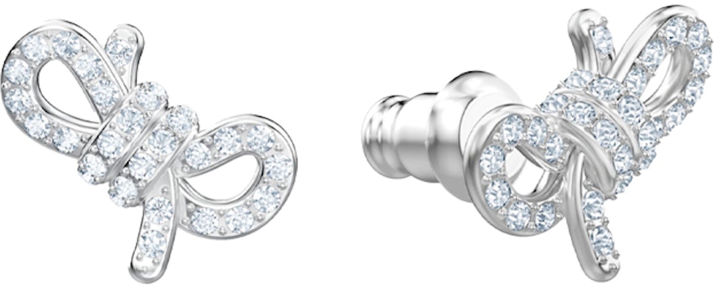 (W) 施華洛世奇Lifelong Bow白色鍍銠蝴蝶結項鍊及耳環套組-女性專屬 5470594 Shop (W) 施華洛世奇Lifelong Bow白色鍍銠蝴蝶結項鍊及耳環套組-女性專屬 5470594