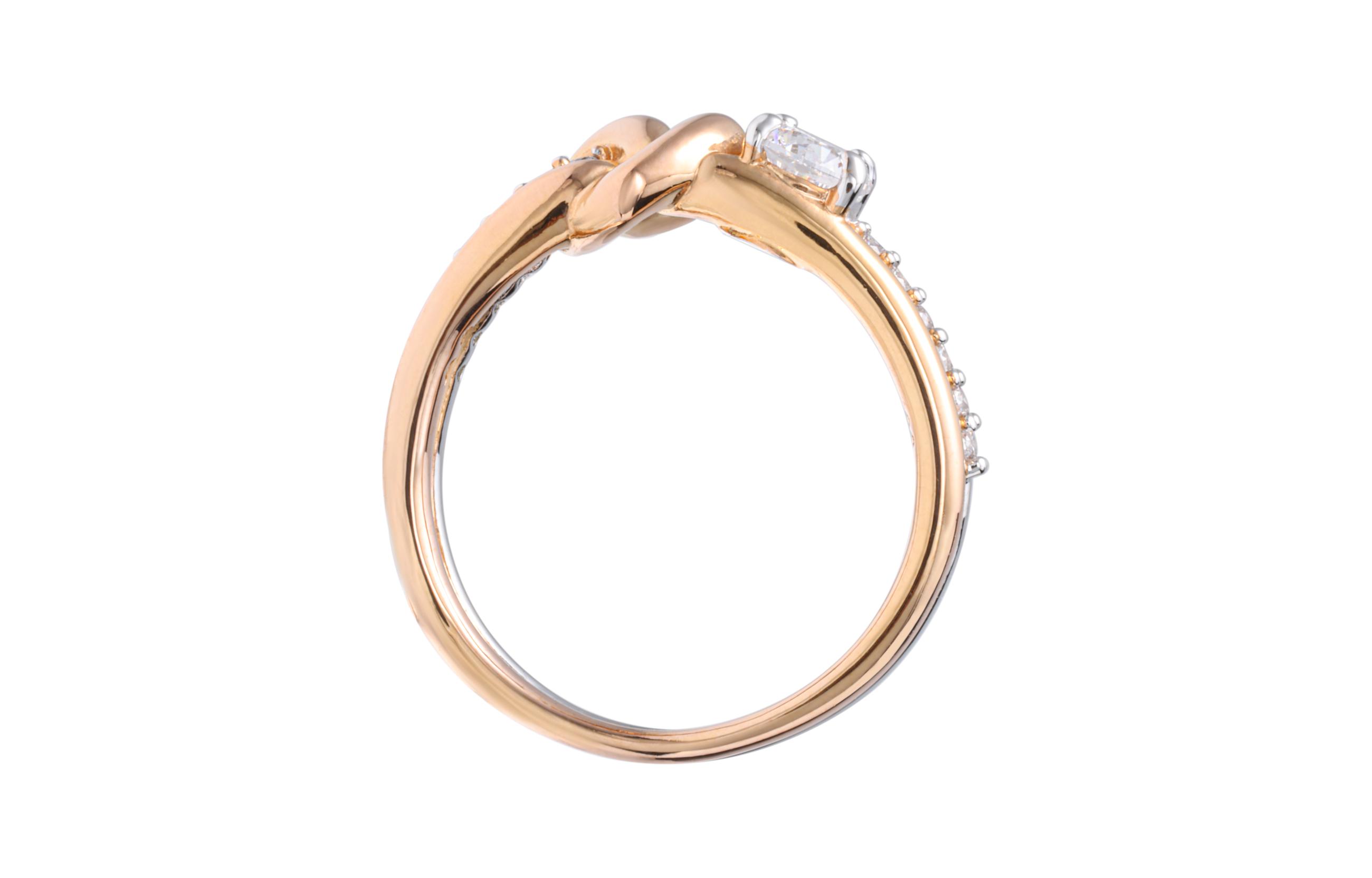 Shop (W) 스와로브스키 라이플롱 하트 화이트 합금 반지 5512626+5535406+5535403