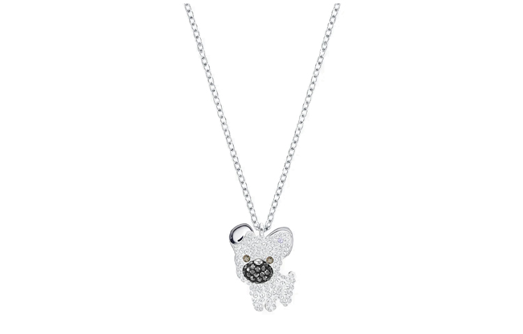 (Women) Swarovski Little Dog Rhodium-Plated Necklace  Exclusive Asia Edition White 5374446