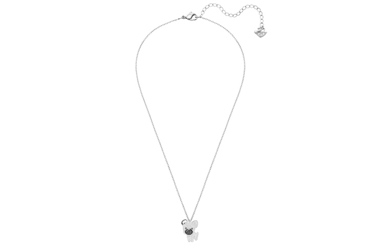 (Women) Swarovski Little Dog Rhodium-Plated Necklace  Exclusive Asia Edition White 5374446 圖 3