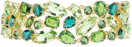 (Women) Swarovski Logo Crystal Metal Bracelet for Women - Green. 5670091GREGOS (Women) Swarovski Logo Crystal Metal Bracelet for Women - Green. 5670091GREGOS