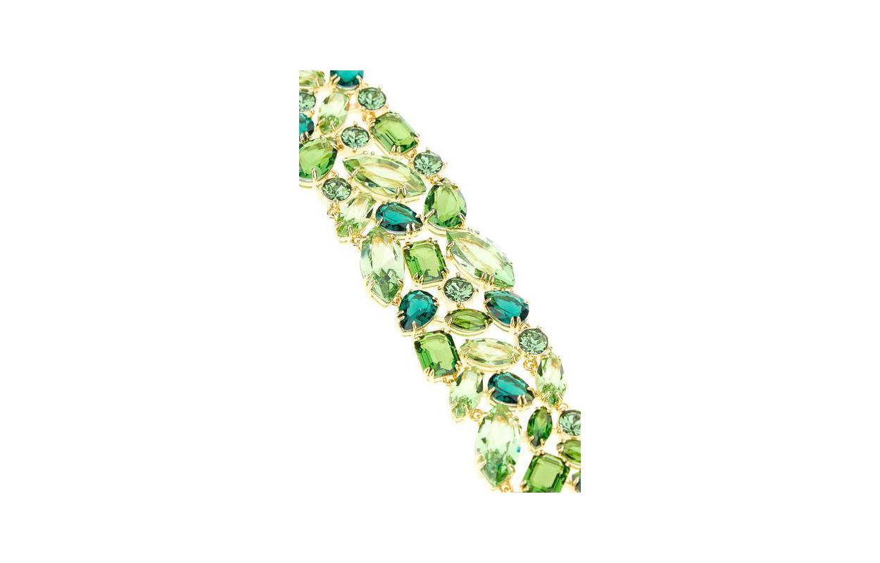 Shop (W) 施華洛世奇綠色水晶金屬女士手鍊 5670091GREGOS