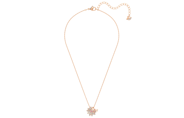 Purchase (W) 施華洛世奇愛之花園粉色花朵蜻蜓項鍊耳環套裝 5518141