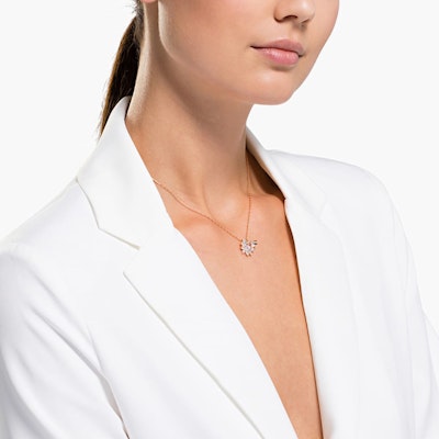 (W) 施華洛世奇愛之花園粉色花朵蜻蜓項鍊耳環套裝 5518141 Details for (W) 施華洛世奇愛之花園粉色花朵蜻蜓項鍊耳環套裝 5518141