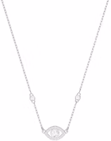 (Women) Swarovski LUCKILY Evil Eye Silver Necklace for Women 5368240 (Women) Swarovski LUCKILY Evil Eye Silver Necklace for Women 5368240