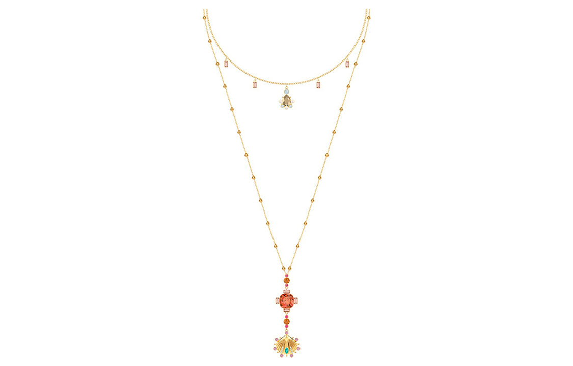 (Women) Swarovski Lucky Goddess Necklace for Women - Elegant and Versatile Jewelry 5451303