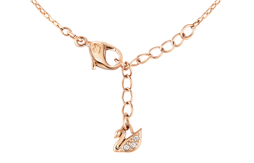 Shop (W) 施華洛世奇魔法雪花玫瑰金/白水晶項鍊女士款 5428431