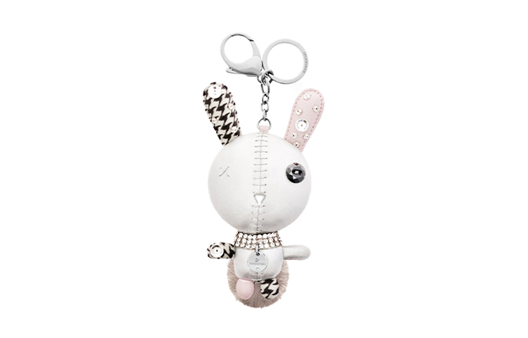 (Women) Swarovski Mathilde Silver Cute Bunny Pendant  Silver/Pink. 5020921