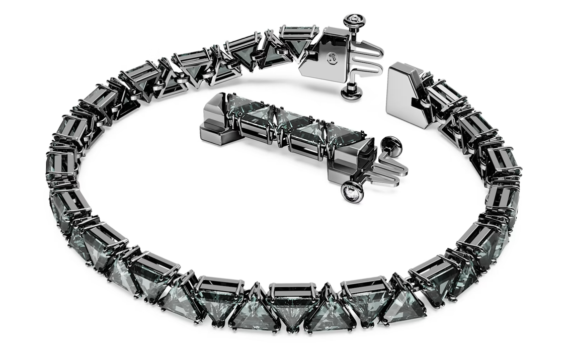 (Women) Swarovski Matrix Black Triangle-Cut Bracelet for Women. 5666162 圖 3