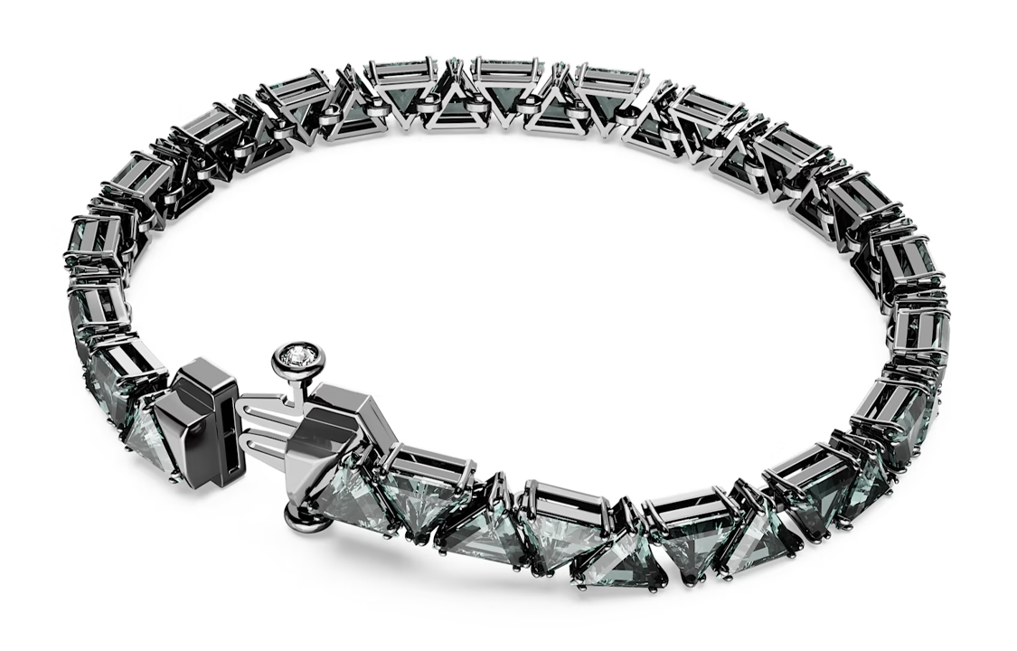 (Women) Swarovski Matrix Black Triangle-Cut Bracelet for Women. 5666162 圖 4