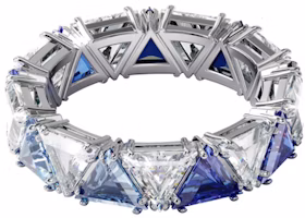 (Women) Swarovski Matrix Millenia Triangle-Cut Cocktail Ring for Women - Blue Crystal. 5608527 (Women) Swarovski Matrix Millenia Triangle-Cut Cocktail Ring for Women - Blue Crystal. 5608527