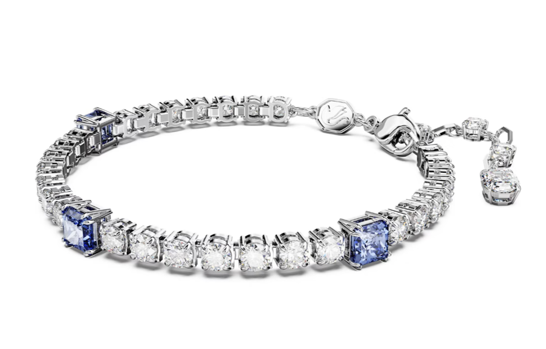 (Women) Swarovski Matrix Tennis Bracelet  Silver Pave Design. 5666426 圖 3