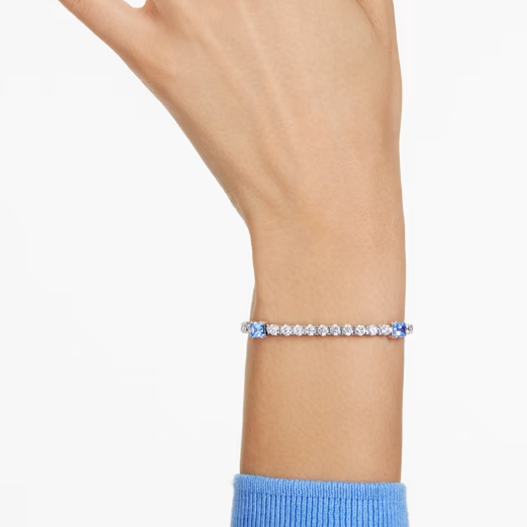 (Women) Swarovski Matrix Tennis Bracelet  Silver Pave Design. 5666426 圖 5