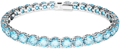 (Women) Swarovski Matrix Tennis Bracelet Blue Crystal Zirconia for Women. 5648927 (Women) Swarovski Matrix Tennis Bracelet Blue Crystal Zirconia for Women. 5648927