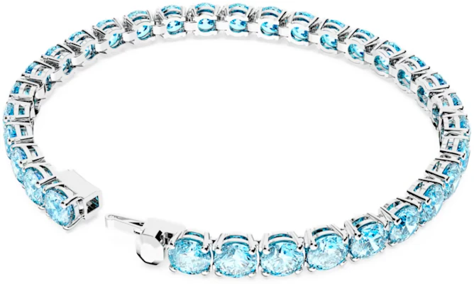 (W) 施华洛世奇矩阵网球手链 蓝色水晶锆石 女款饰品 5648927 Shop (W) 施华洛世奇矩阵网球手链 蓝色水晶锆石 女款饰品 5648927