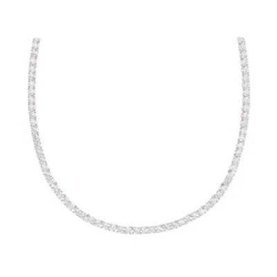 (Women) Swarovski Matrix Tennis Necklace Rhodium Plated Necklace. 5494607