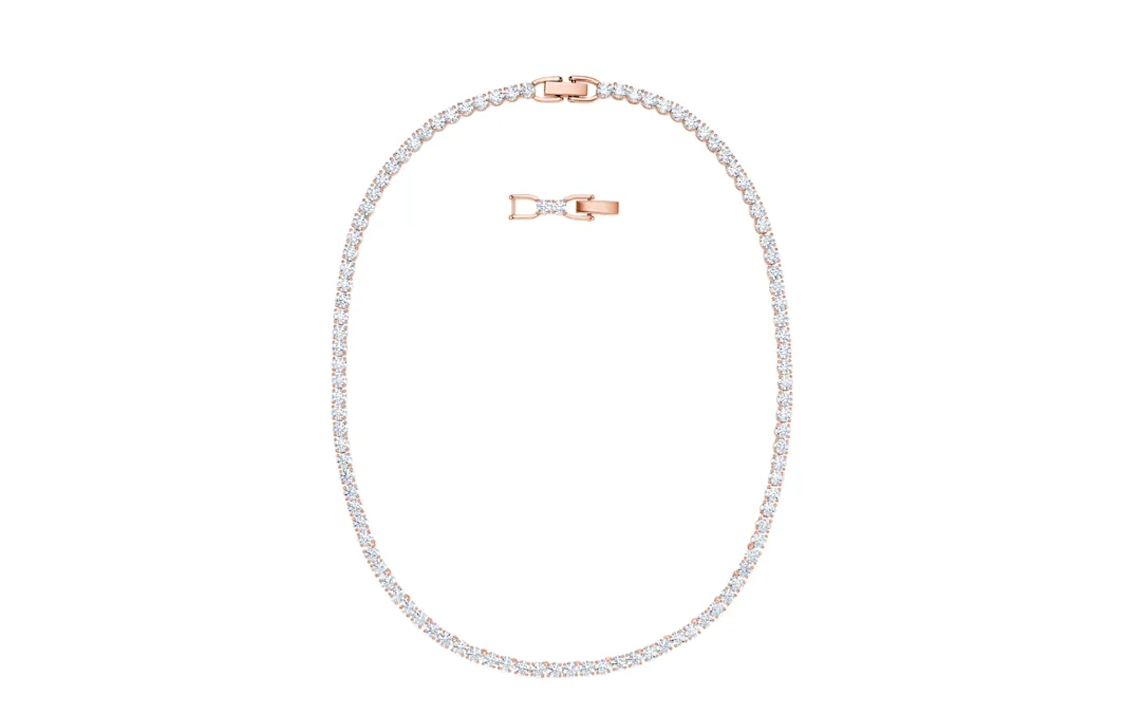 (Women) Swarovski Matrix Tennis Necklace Rhodium Plated  Necklace. 5494607 圖 3