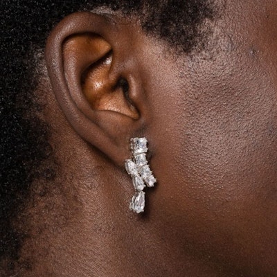 (W) 施華洛世奇 Matrix 女士耳環 銀色 銅鎳合金 鍍銠 吊飾 5700418 Shop (W) 施華洛世奇 Matrix 女士耳環 銀色 銅鎳合金 鍍銠 吊飾 5700418