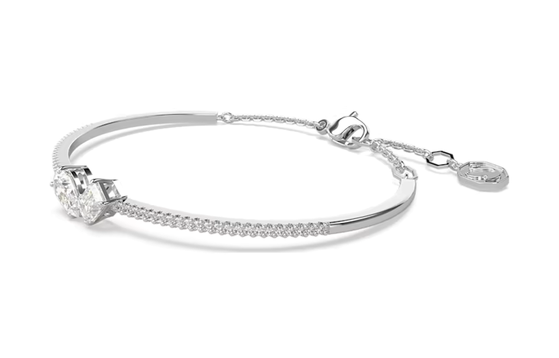 (Women) Swarovski Mesmera  Silver Bracelet with Mosaic Pattern Design. 5667253 圖 4