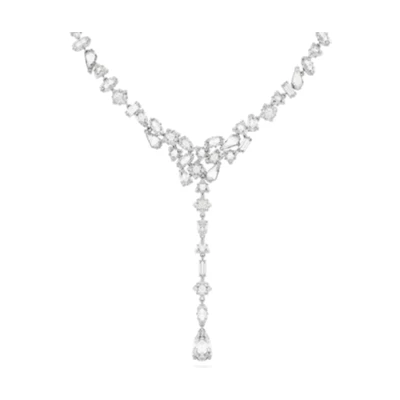 (Women) Swarovski Mesmera Crystal Pendant Necklace for Women - Silver. 5661520