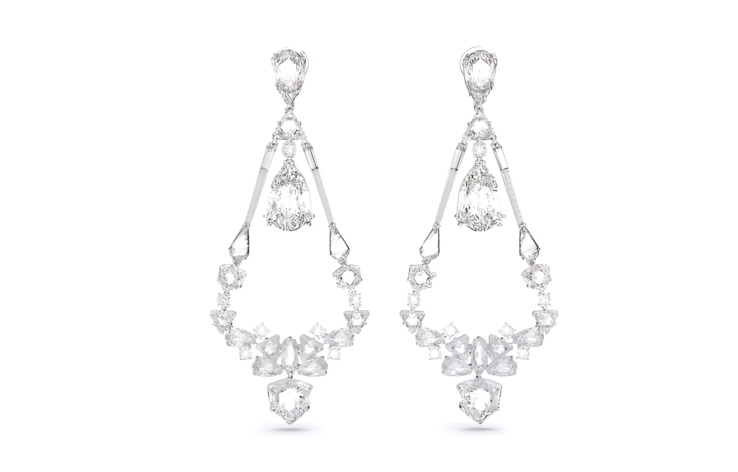 (Women) Swarovski Mesmera Mixed-Cut Crystal Earrings for Women - Silver. 5665827