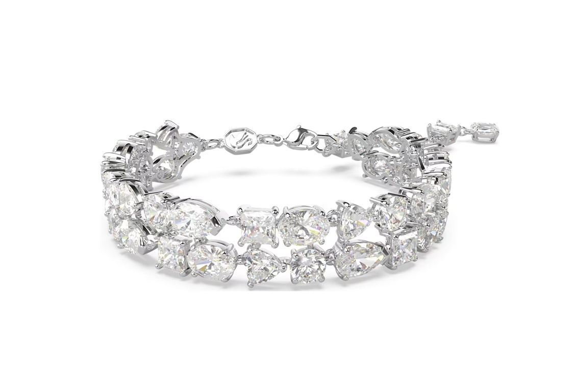 (Women) Swarovski Mesmera Mixed Cut Bracelet for Women - Silver. 5669927 圖 2