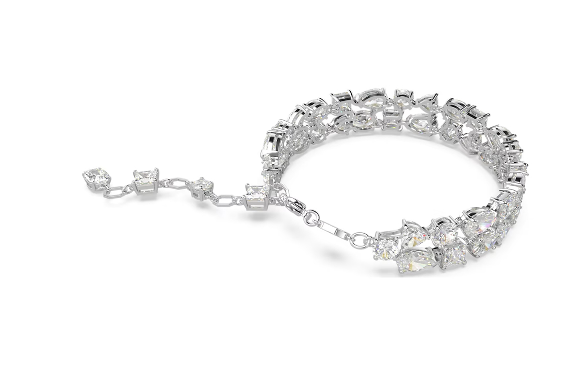 (Women) Swarovski Mesmera Mixed Cut Bracelet for Women - Silver. 5669927 圖 4