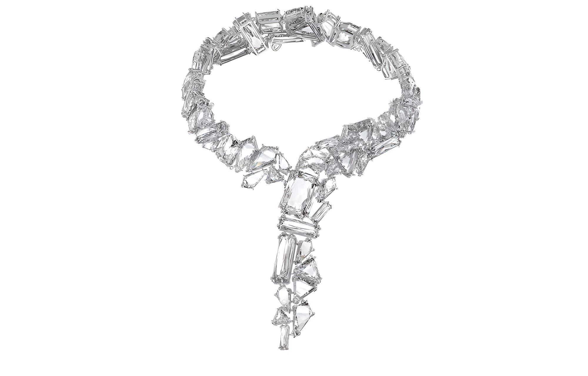 (Women) Swarovski Mesmera Rhodium-Plated Luxury Fashion Necklace for Women 5601526