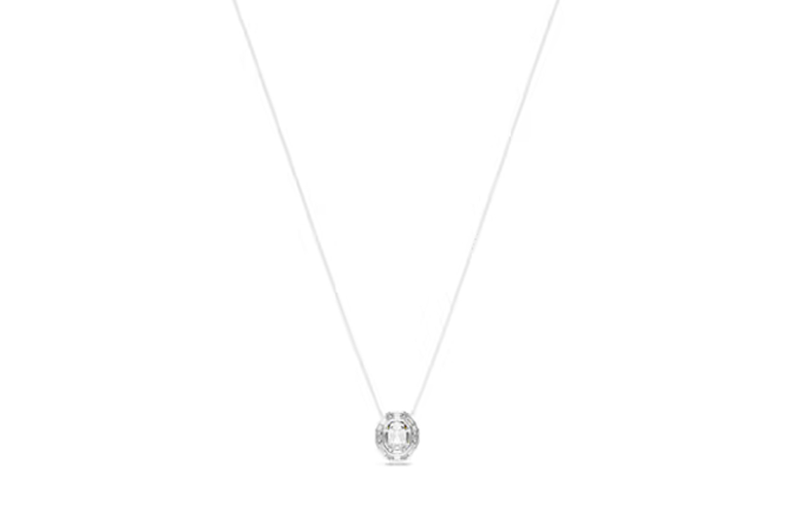 (Women) Swarovski Mesmera Rhodium-Plated Zirconia Crystal Pendant Necklace Silver 5669914